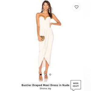 Shona Joy “Core U Wire Bustier” dress- Nude